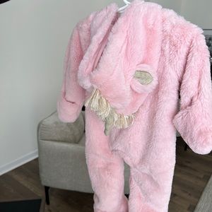 Mudpie pink unicorn snow suit